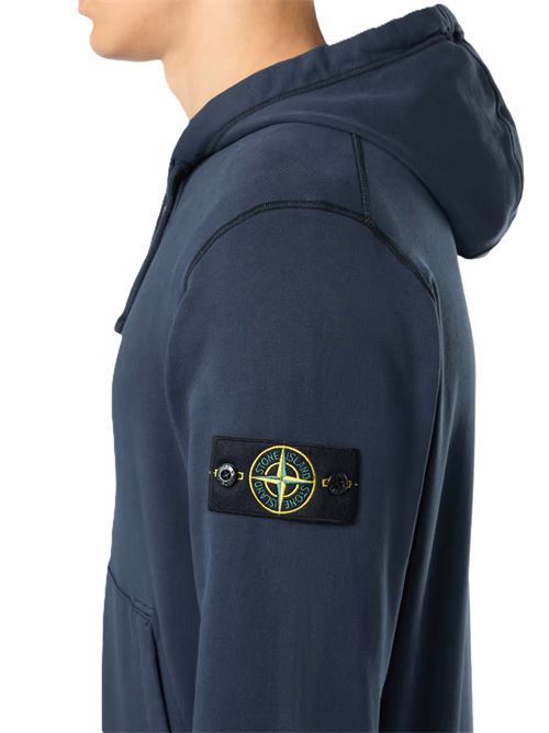 Stone Island Felpa con zip e cappuccio con coulisse Stone Island | K1S156100042S0051V0020 NAVY BLUE